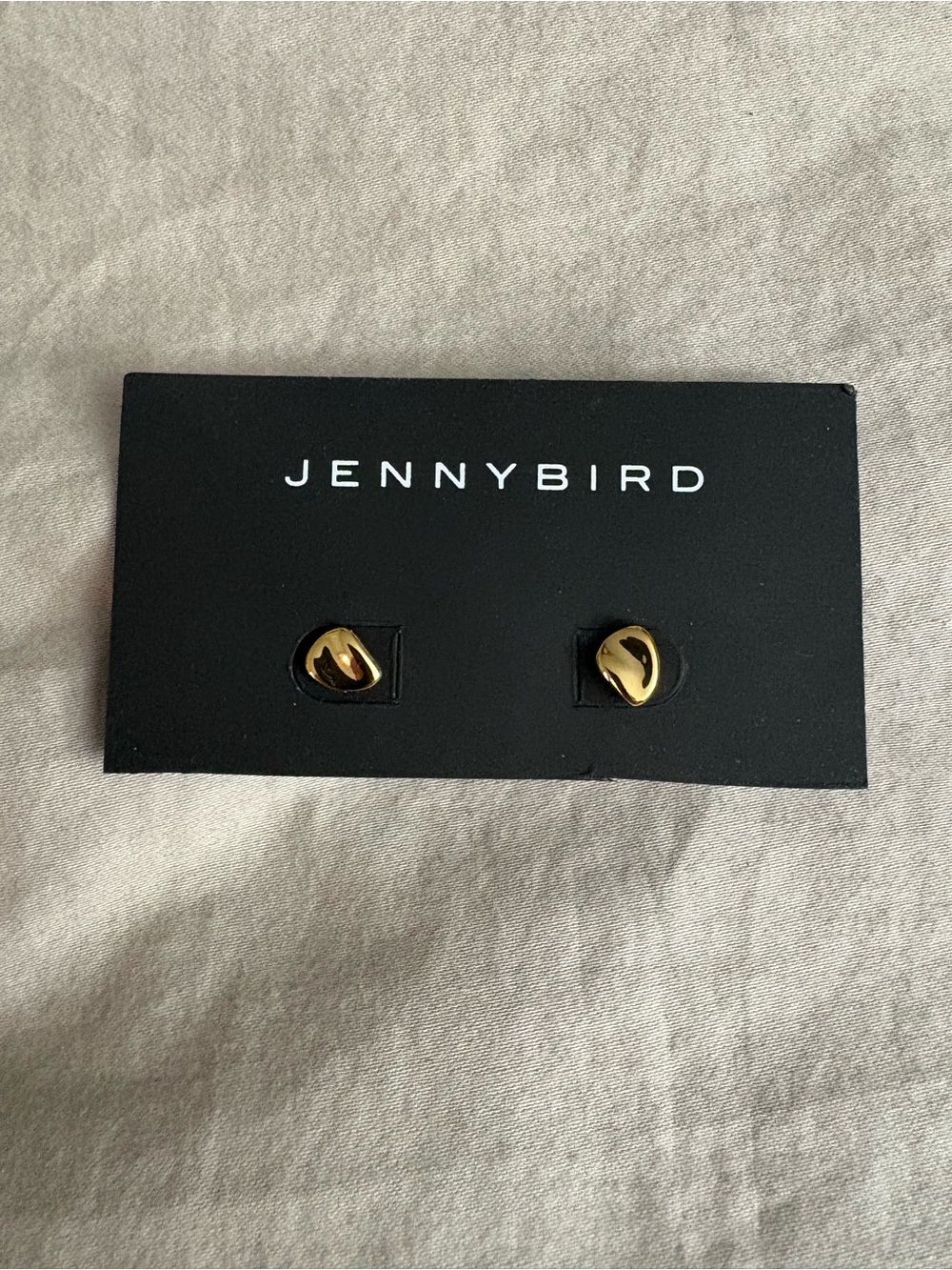 Jenny Bird Beach Gold Nugget Stud Earrings
